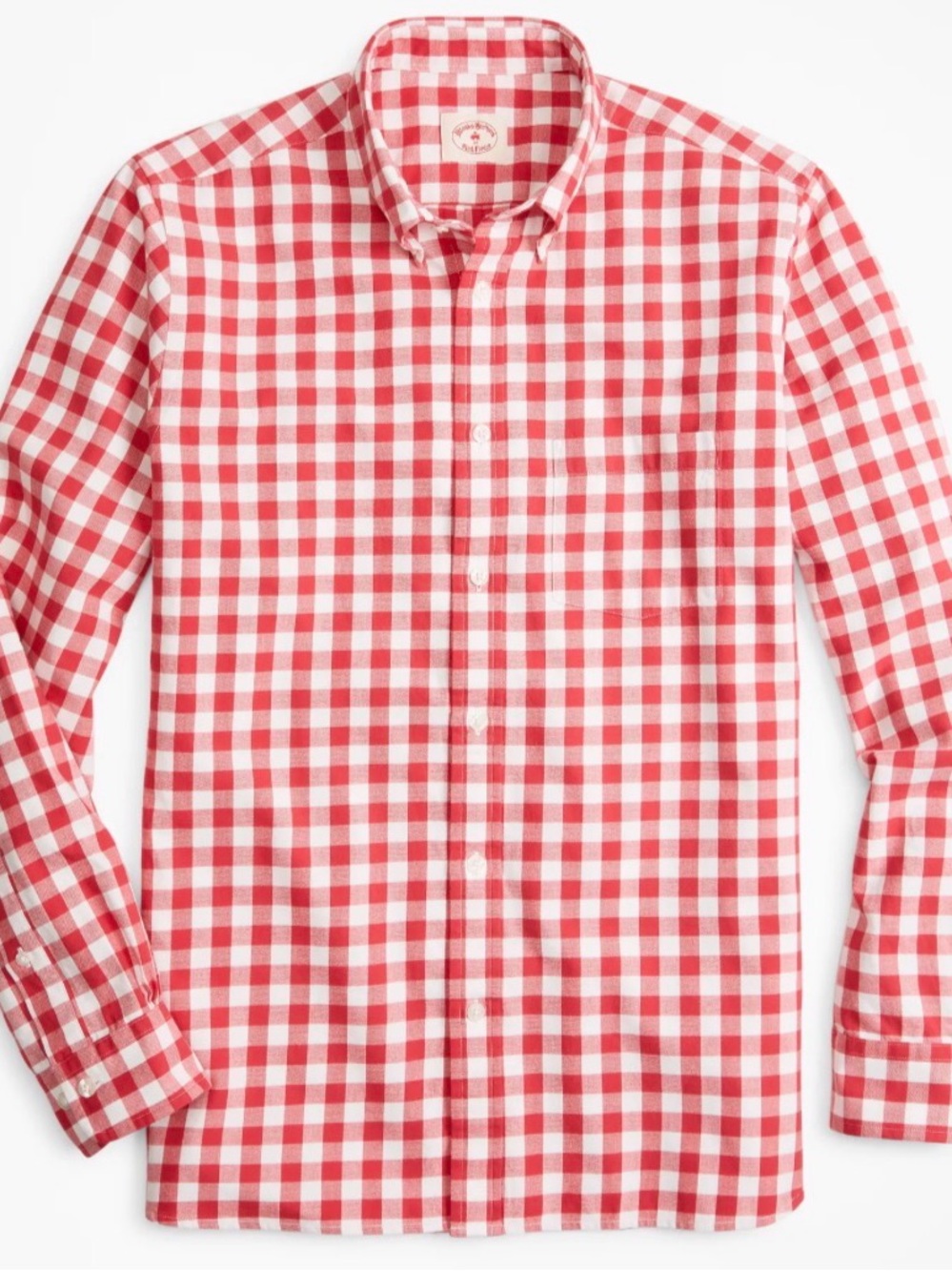 Black Fleece By Thom Browne Orange/Pink/White Gingham Button-Down Shirt Mens